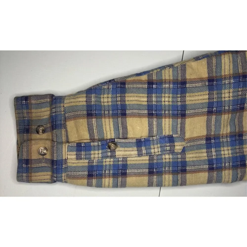 Vintage Outdoor Exchange Quilt Lined Flannel Shirt Jacket Shacket Size M